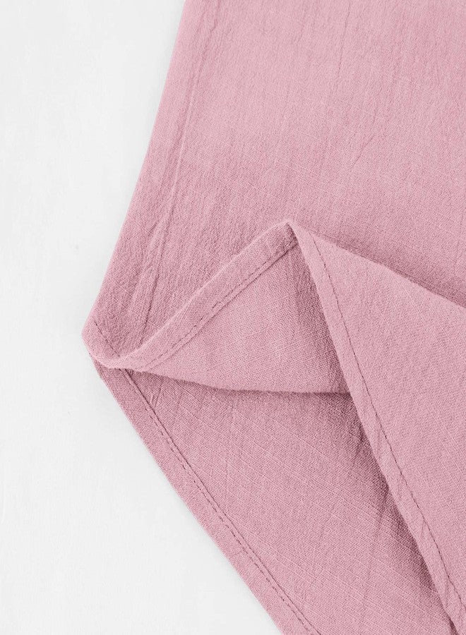 Ryannology Mens Linen Shirts Henley 3/4 Sleeve Casual Cotton T-Shirt Regular-Fit Lightweight Beach Yoga Tunic Tops - Image 5